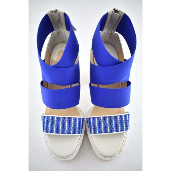 Christian Louboutin Patrouiagoma 100 Blue Strap Sandal Block Heel Pump 40.5 - Picture 7 of 12